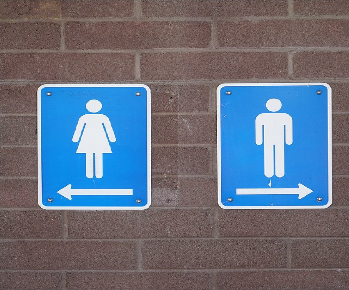 Schilder öffentliche Toilette