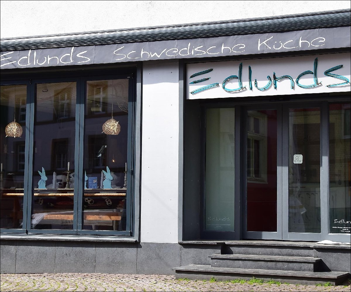 Eingang Restaurant Edlunds in Marburg