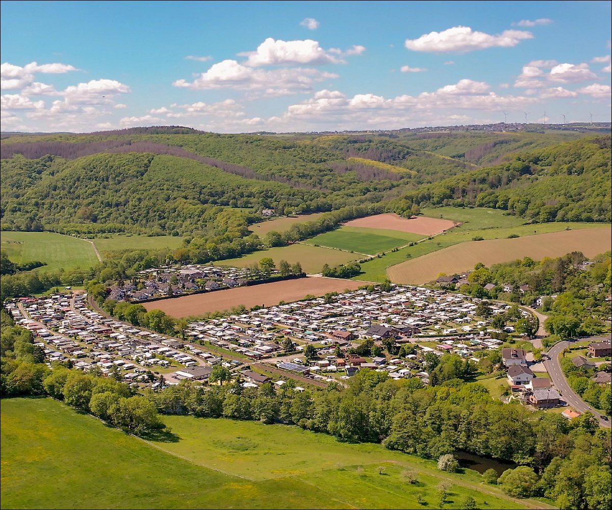 Luftaufnahme Campingplatz Hetzingen