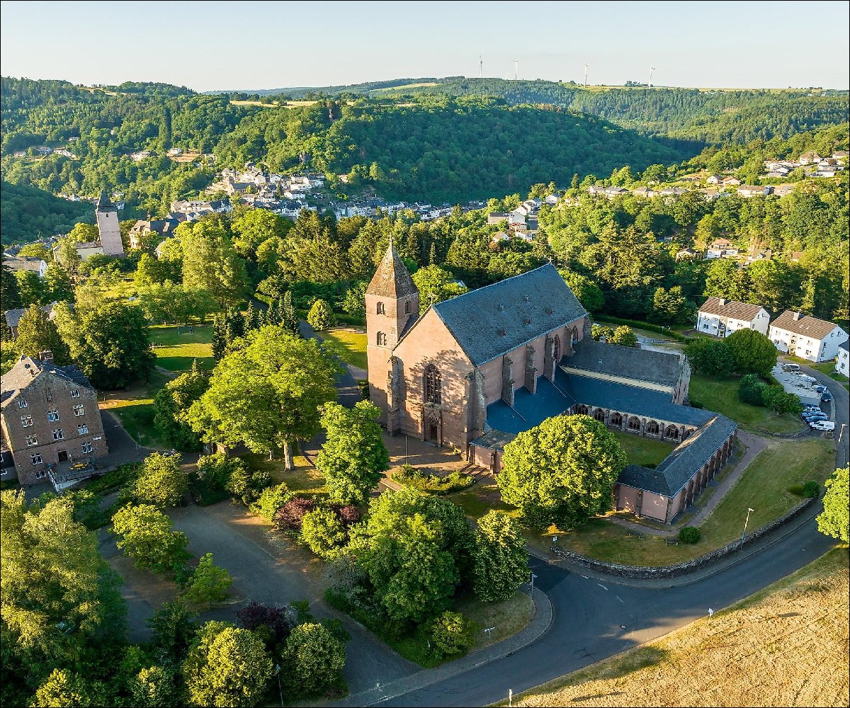 Luftaufnahme Stiftskirche Kyllburg