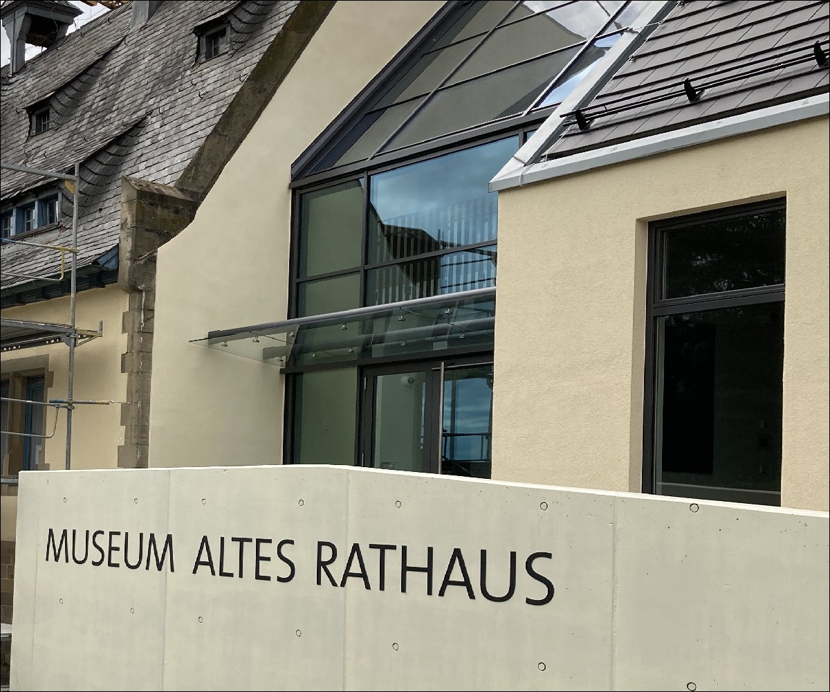 DSGVO KR Leingarten Museum Altes Rathaus Neubau mit Inschrift
