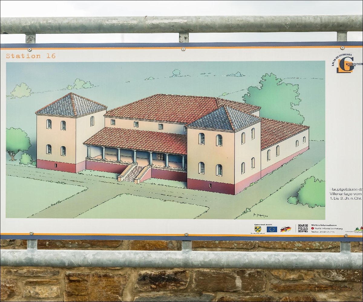 Modell der römischen Villa Bodenbach