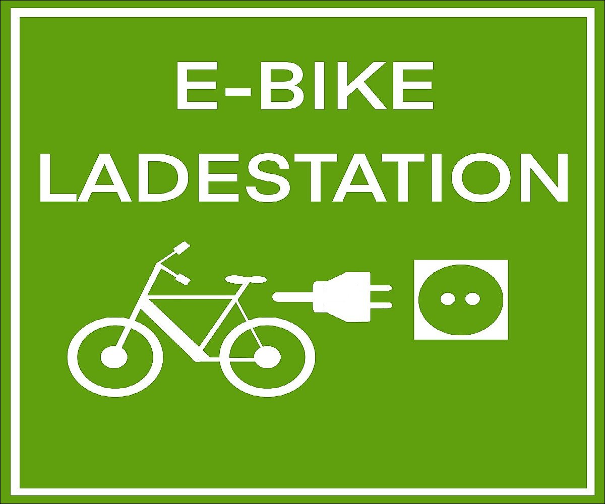Schild E-Bike Ladestation