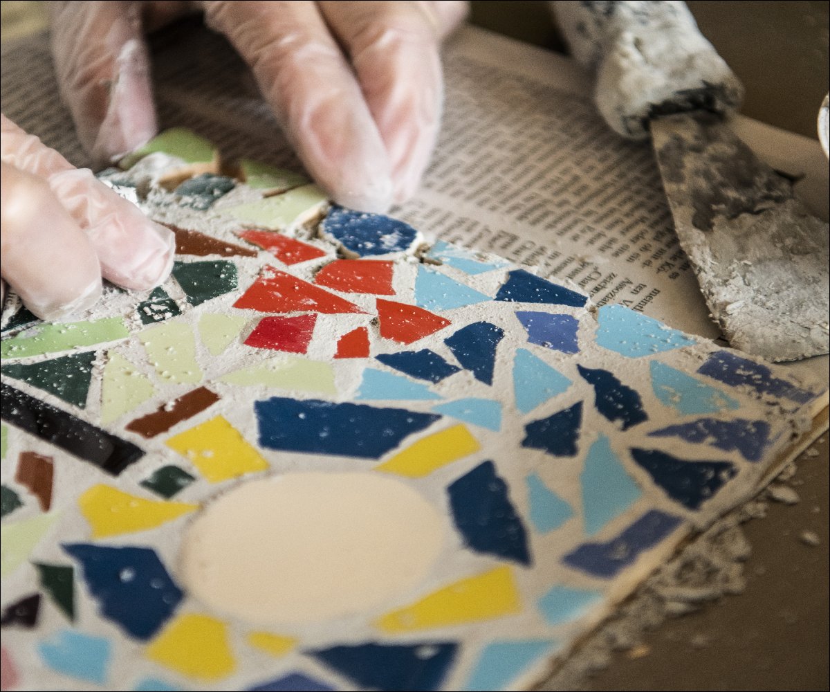 Mosaik-Herstellung im 