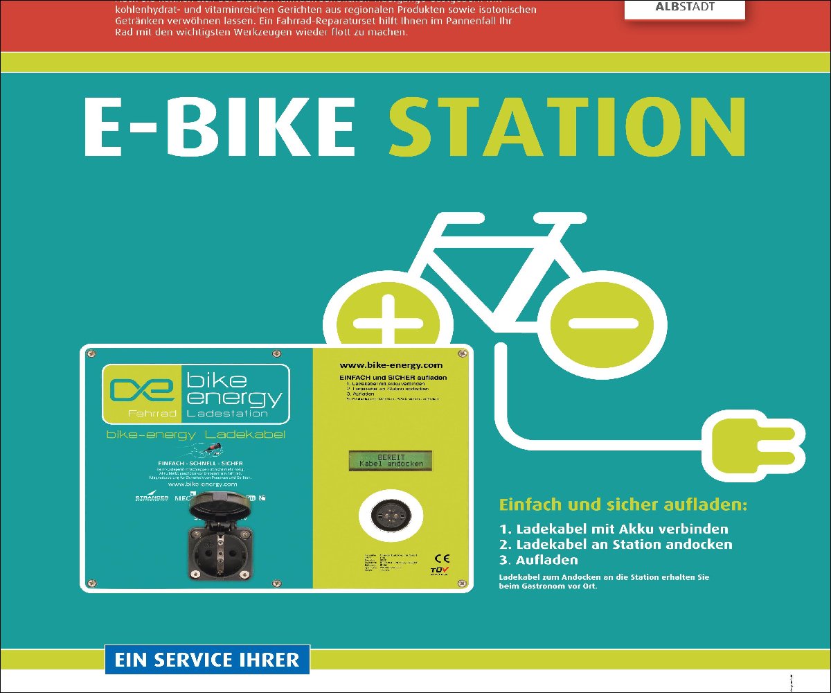 Poster E-Bike Ladestation