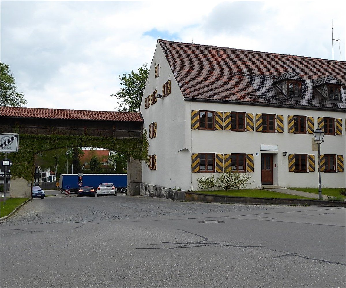 Münzgebäude der Stadt Schongau vor der Restaurierung 2020