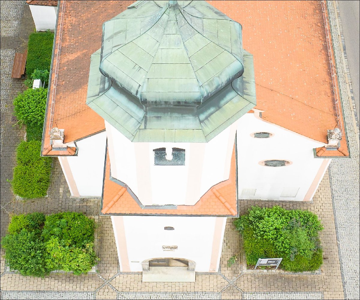 St. Lambertus Kirche Luftaufnahme