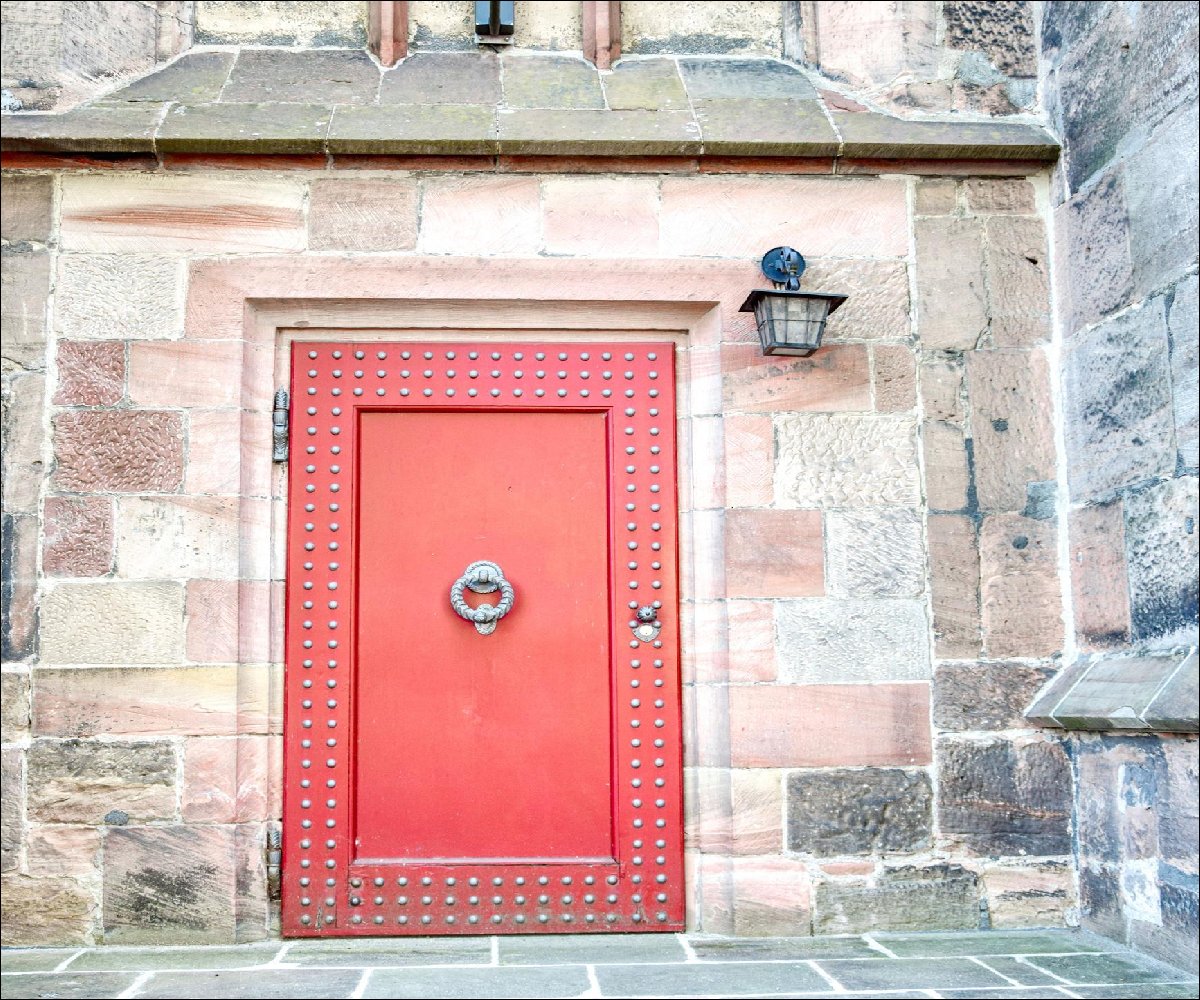 Rote Tür Universitätskirche Marburg