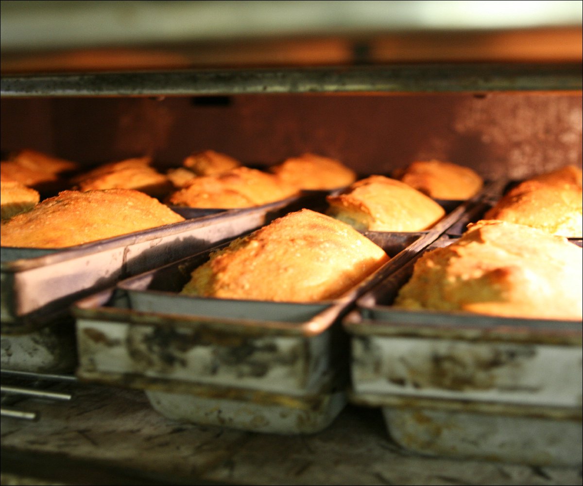 Frisch gebackenes Brot von der Spießmühle